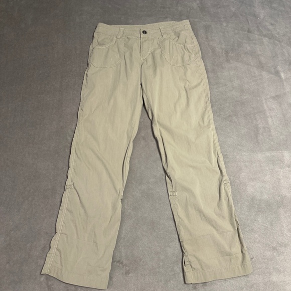 Kuhl Women's Khaki RN 108846 Born In The Mountains Hiking Travel Pants Size 10R - Picture 1 of 13